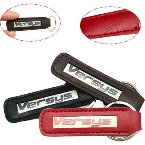 For Kawasaki Versys 650 Versys650 Key Holder Leather Keychain Fashion Metal Keychain Motorcycle Key Chain Key Ring Keyring Gift