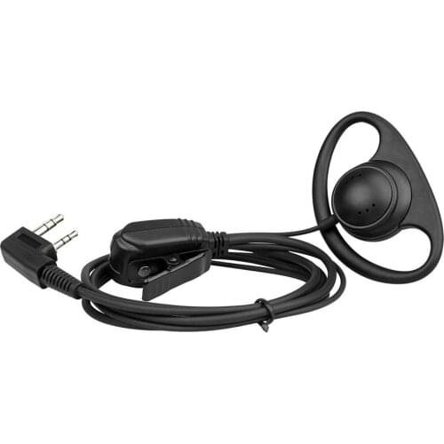 For Motorola Radios 2.5MM Pin D Shape Earphone Headset Earpiece Earhook Sperker With Hidden Mic FOR KENWOOD Walkie-talkie