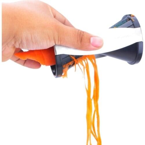 Kitchen Fruit Vegetable Tools ABS Funnel Model Spiral Slicer Vegetable Shred Carrot Radish Cutter Gadgets Shredded