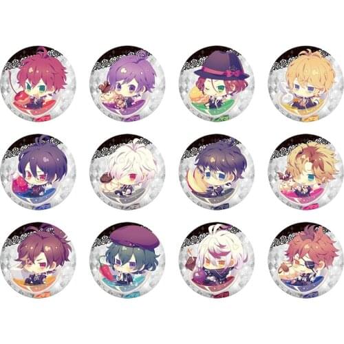 DIABOLIK LOVERS Anime Kanato Shu Laito Subaru Ayato Azusa Yuma Kou ruki reiji Shin 50mm Metal Badge Brooch Pins