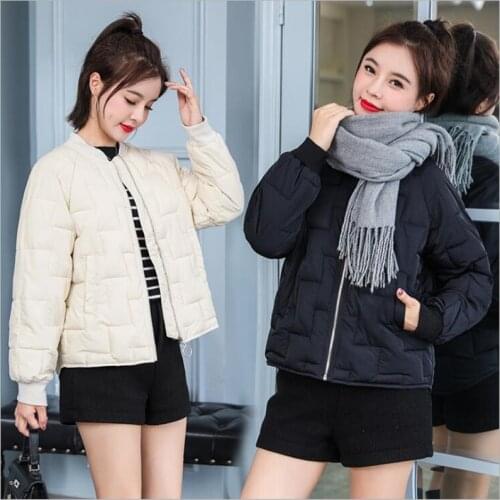Fashion women Parka 2019 Winter Jacket Women Cotton Padded Womens Jackets Short Warm Thin Winter Coat Women Z126