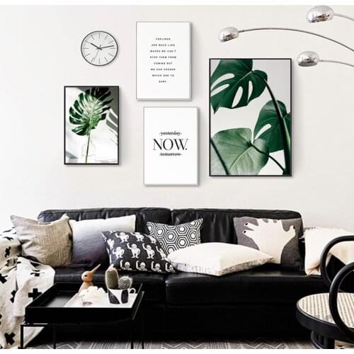 Corominas Nordic Modern Plant Green Leaf Prints Wall Art Canvas Posters Artwork Decor Painting Living Room Pictures Unframed