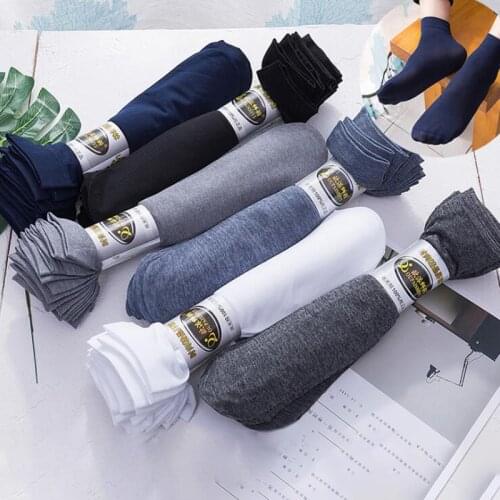 6Pairs/lot Business Mens Socks Thin Cotton Long Crew Socks Summer Autumn Silk Socks Casual Soft Elastic Ankle Sox Male