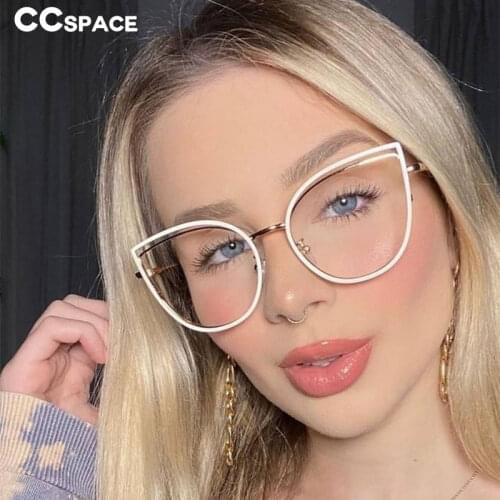 48198 Cat Eye Anti-blue Light Plastic Titanium Glasses Frames Ultralight Men Women Optical Fashion Computer Glasses