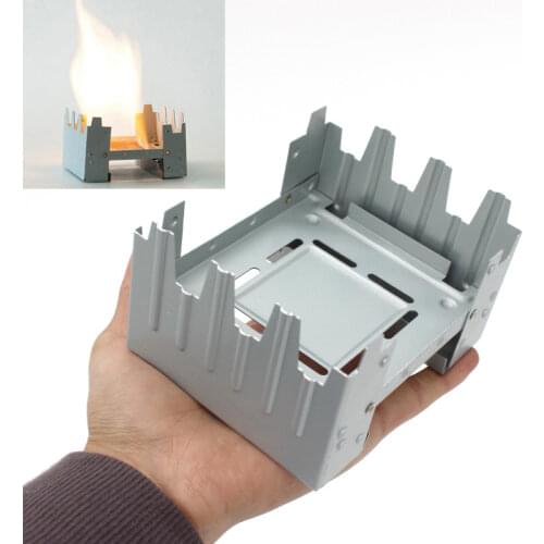 Outdoor Camping Hiking Portable Mini Foldable Picnic Solid Alcohol Stove Wax Stove Burners