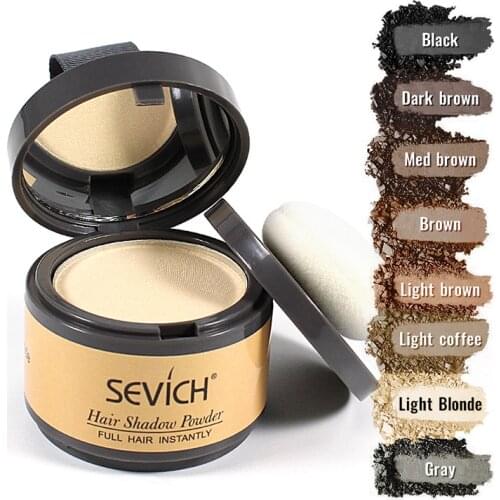 Sevich 4g Light Blonde Color Hair Fluffy Powder Makeup Concealer Root Cover Up Coverage Natural Instant Hair Shadow Powder