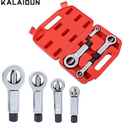 KALAIDUN Nut Splitter Cracker Adjustable Heavy Duty Rust Resistant Damaged Nut Remove Cutter Extractor Tool Spanner Wrench Hex