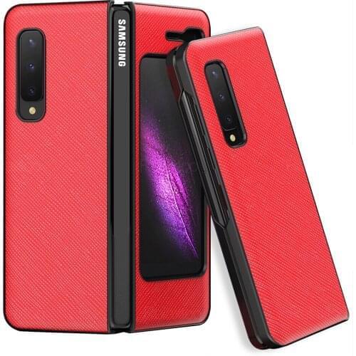 Luxury Leather Case for Samsung Galaxy Fold Case F9000 W2020 Vintage Pattern Galaxy Z Fold2 5G W21 F916 Full Protective Cover