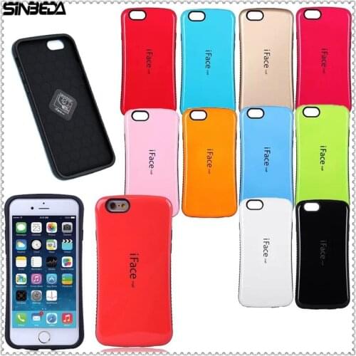Sinbeda iFace mall Gel For iphone 7 8 Plus X Case Shock-Absorbing Bumper PC+TPU Back Cover Case For iphone 6 6s Plus Case