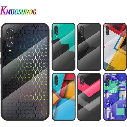Mature Texture Carbon Fiber For Samsung Galaxy A91 A81 A72 A71 A52 A51 A41 A31 A21S A11 A01 Tempered Glass Cover Phone Case