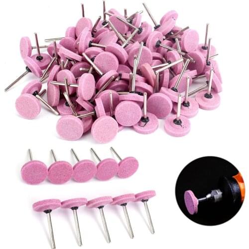 1Pcs Pink Abrasive Mounted Stone For Dremel Rotary Tools Grinding Wheel Head Accessories Points Electric Polishing Power Tool