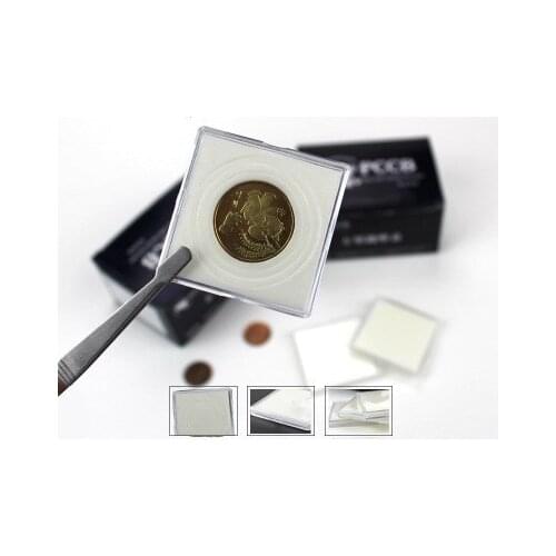 10 PCS/Lot New High Quality PCCB coin box / commemorative coin box / collection box / small square box