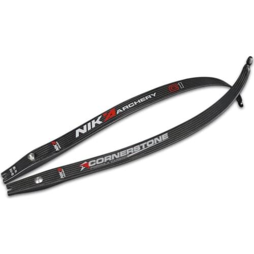 68" C1 Cornerstone Carbon Fiber Limb Recurve Bow Limbs 20% Carbon-fiber Content Take Down Limb Beginner Shooting