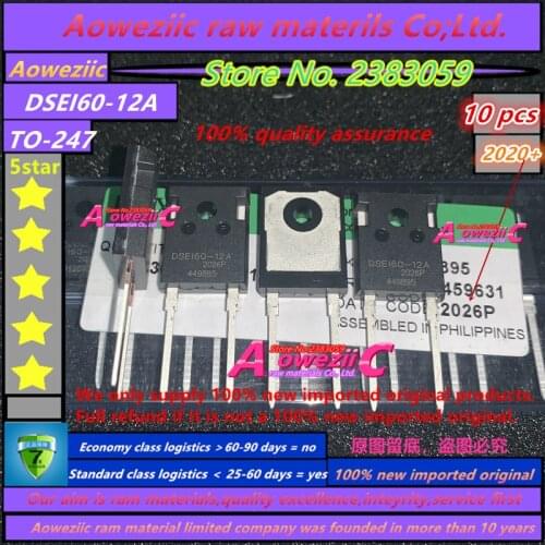 Aoweziic 2020+ 100% new imported original DSEI60-12A DSE160-12A TO247A 60A 1200V fast recovery diode