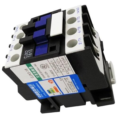 CJX2-1810/1801 LC1 AC Contactor 18A 3 Phase 3-Pole NO Coil Voltage 380V 220V 110V 36V 24V