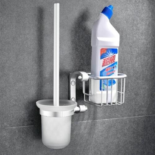 Toilet Brush Holders Wall Mounted Quick Draining Clean Tool Toilet Brush And Plunger Set WC Cleaner Brush Bathroom Accessory