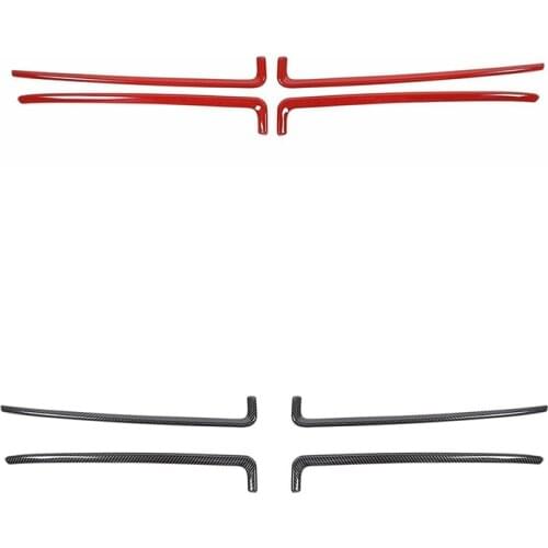 For Dodge Charger 2015 2016 2017 2018 2019 2020 Front Grille Inserts Decorative Trim Cover, ABS