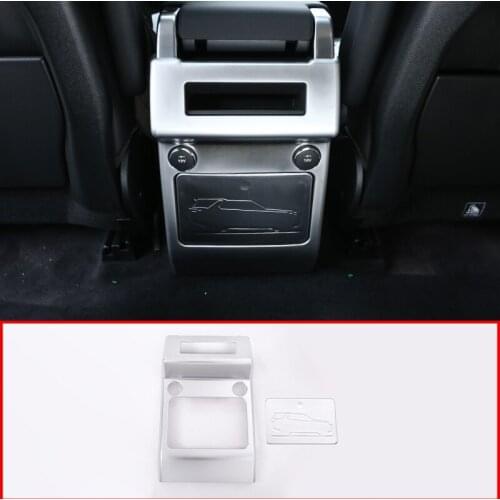 For Land rover Discovery 5 LR5 L462 2017-2020 ABS Matte Interior Rear Row Air Conditioning Vent Frame Cover Trim Car Accessories