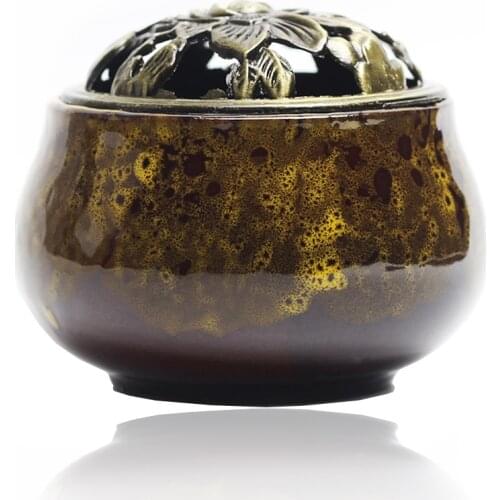 1pcs Mini Ceramic Incense Burners Creative Porcelain Censer Incense Holder Tea House Office Incense Cones Burner Home Decor