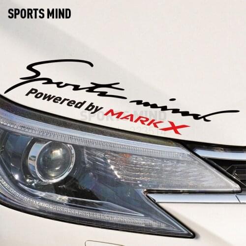 2 Pieces Sports Mind Car Styling On Car Lamp Eyebrow Automobiles Car Sticker Decal For Toyota Reiz Mark X Exterior Accessories