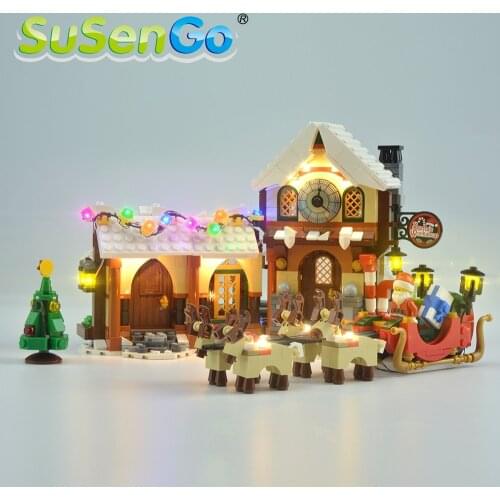 SuSenGo LED Light Kit For 10245 Santas Workshop Compatible With 33024 , NO Building Blocks Model