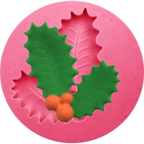 Leaf Santa Cooking Tools Decoration Silicone Fondant Craft Molds Diy Cake Sugar Candy Chocolate Decorating
