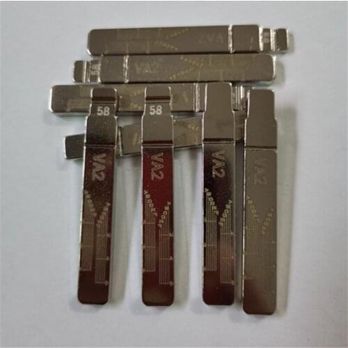 NO.58 Engraved Line Key blade VA2T For Peugeot 307 Citroen C-Triomphe C-Quatre Scale Shear Teeth