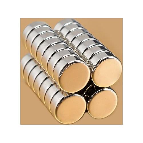 2pcs 12mm diameter neodymium iron boron powerful magnet solid round industrial permanent magnetic circle column