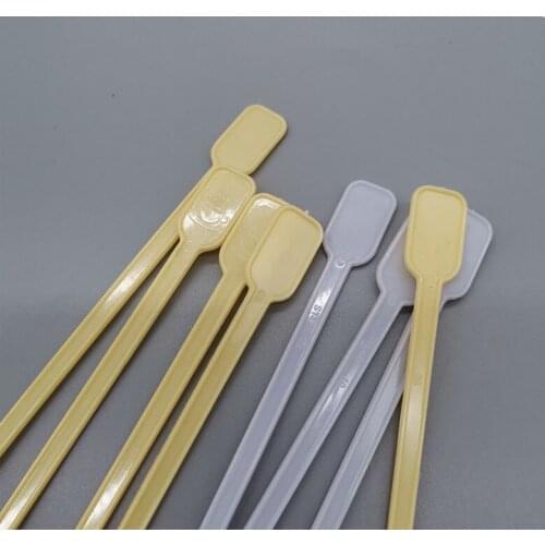 Disposable Coffee Soup Mixing Plastic Long Handle Spoon Milk Tea IceCream Salad Fruit Dessert Soup Tea Coffee Party Cake Bakery