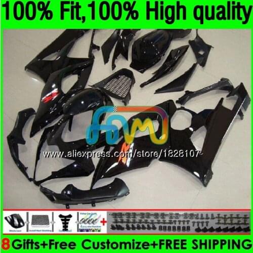 OEM For SUZUKI GSXR-1000 GSX R1000 GSXR 1000 Glossy black CC 05 06 42BS.6 GSX-R1000 1000CC 05 06 K5 GSXR1000 2005 2006 Fairing