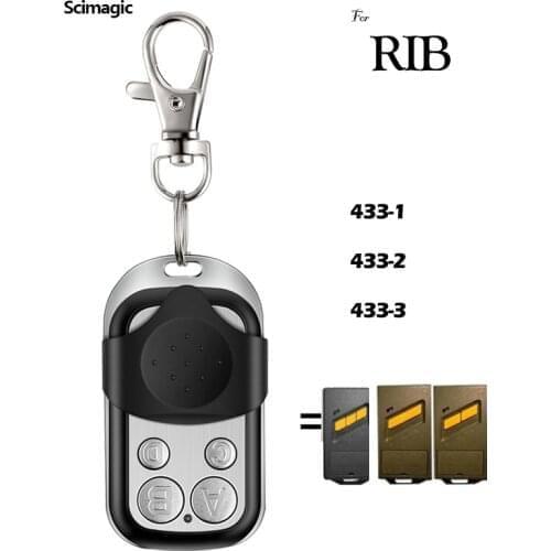 433.92MHz Remote Control RIB SUN T433, MOON T433, 433-1,433-2,433-3 Garage Gate Command Transmitter Fixed Code Opener