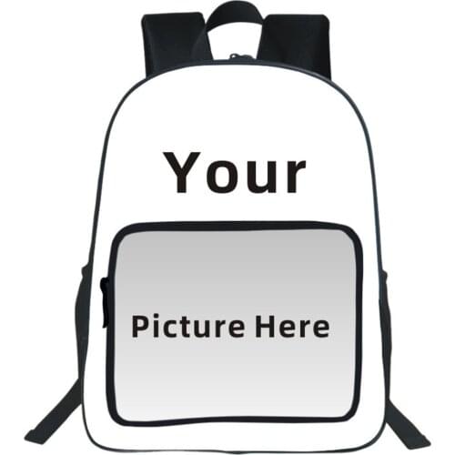 Customize Your Name Logo Image Backpack Teenager Backpack Travel Bags Children School Bags For Boy Girl School Backpack Bookbag