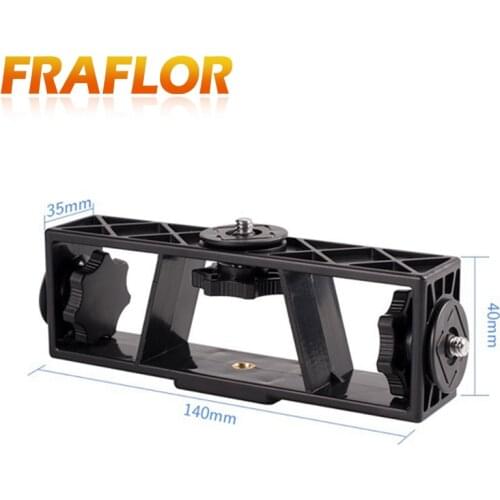 Three Positions Live Broadcast Bracket Multi-function Camera Smartphone Camera Stand Stabilizer Clip Three-position Fxed Clip