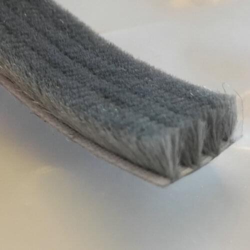 Window Door Self-adhesive Seal Brush Weather Strip for Sliding Sash Draught Excluder Gasket 20x8mm 9m Gray