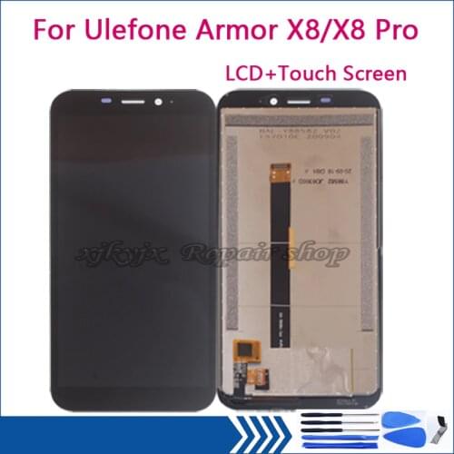 5.7" Original For Ulefone Armor X8 LCD Display Touch Screen Digitizer Assembly for ulefone armor X8 pro Screen Repair Kit