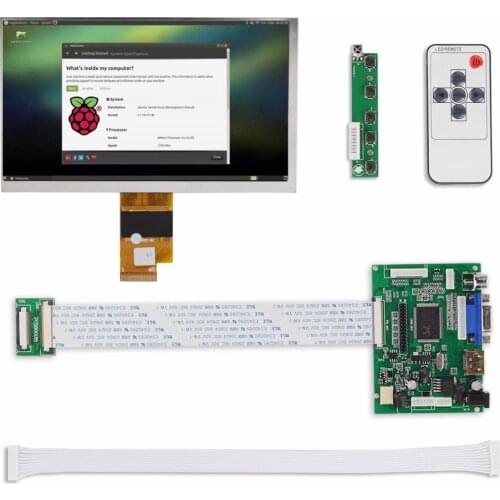 Accessory Bundles 7.0''Lattepanda Raspberry Pi Banana Pi LCD Display Screen TFT Monitor +Kit HDMI VGA Input Driver Board
