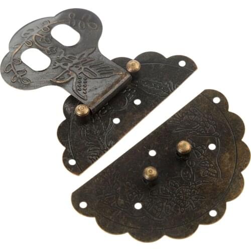 1pc Iron 100mm Box Latch Furniture Hardware Decorative Hasp Jewelry Wooden Box Suitcase Hasp Latch Toggle With Screw