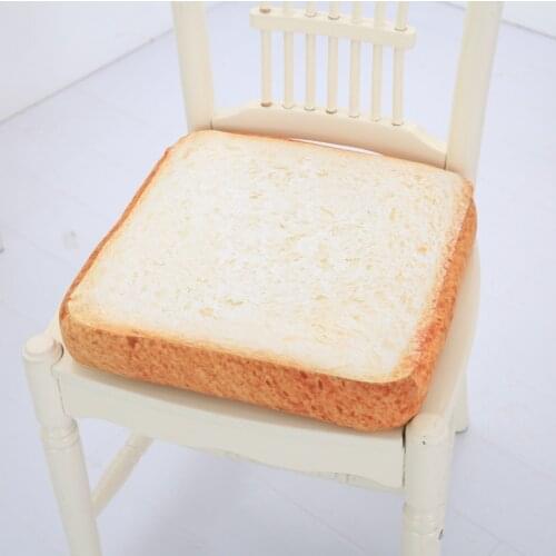 1Pcs Bread Plush Food Pillow Chair Cushion Sofa Toy for Children Baby Soft Cute Real Life Food Shaped Girl Present Birthday Gift