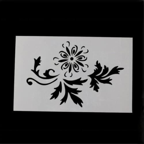 1pc Stencils Openwork Flower Painting Template Embossing Bullet Journal Accessories Scrapbooking Office School Supplies Reusable