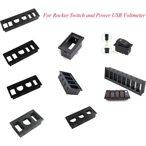 ABS Plastic Car Boat Rocker Switch USB Voltmeter Power Holder Clipped Bracket Housing Mount for Carling Arb Narva 4x4