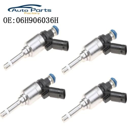 4PCS New Fuel Injector For Audi Passat Volkswagen 1.8T Gen 8.7x4.4cm Auto Replacement Parts 06H906036H 06H906036G