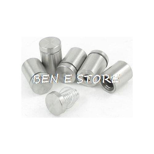 5 Pcs 16 x 25mm Stainless Steel Advertisment Nails Glass Wall Connector Standoff