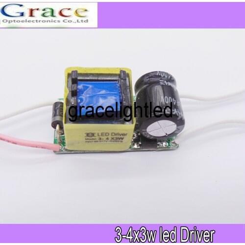 5pcs/lot 3-4x3W led inside driver 3*3W 9W / 4*3W 12W 650mA LED Driver Lighting Transformers For E27|GU10 Spotlight light