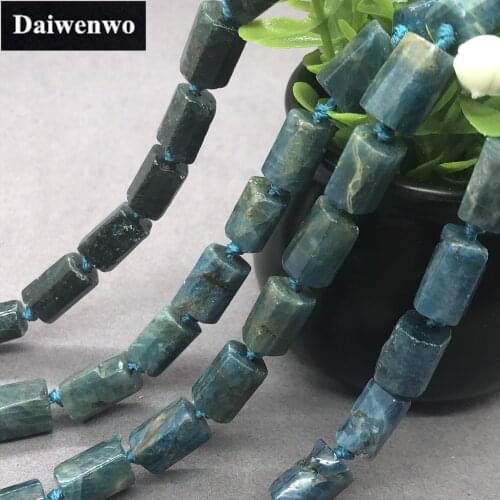 AA Apatite Prism Cube Beads Natural Loose Stone Spacer Diy for Jewelry