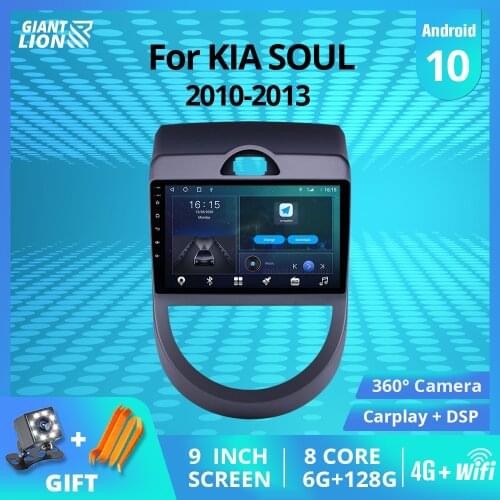 2DIN Android 10 Car Radio For KIA Soul 2010-2013 Stereo Receiver GPS Navigation Auto Radio DSP Car Video NO 2DIN DVD Player IGO