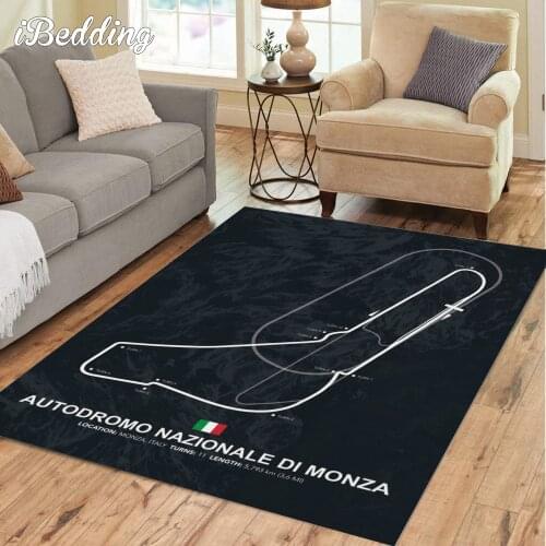 Circuit Monza Carpet Living Room 3d Large Area Rug Childrens Rugs Gamer Teenager Bedroom Decor Kitchen Floor Bath Entrance Mat