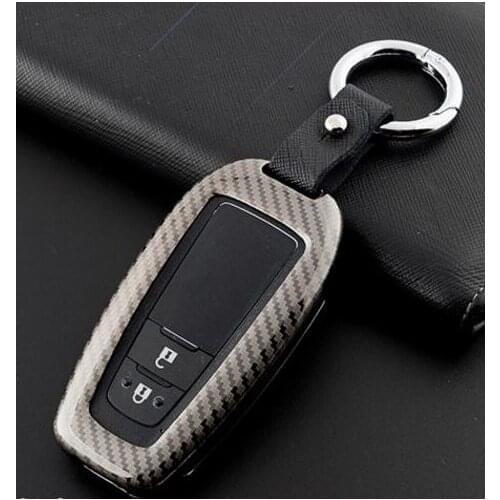 Car Key Cover Case For Toyota Avalon Camry 2017 2018 CHR C-HR Prius Corolla Prado RAV4 Remote Key Jacket Pocket 2/3/4 Button Key