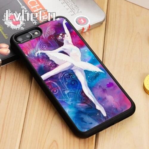 LvheCn Ballet Dancer girl design Phone Case Cover For iPhone 5 6s 7 8 plus 11 12 Pro X XR XS max Samsung S7 edge S9 S10 note 8