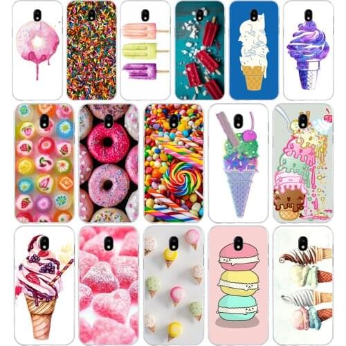 204H Colorful Ice Cream Macarons Soft Silicone Tpu Cover phone Case for Samsung j3 j5 j7 2016 2017 a3 2016 a5 2017 a6 2018