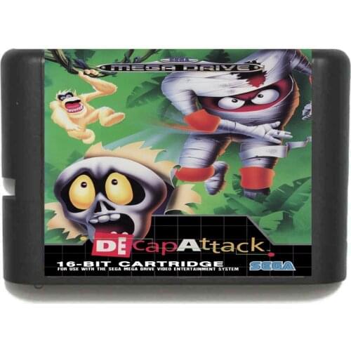 DeCap Attack 16 bit MD Game Card For Sega Mega Drive For Genesis